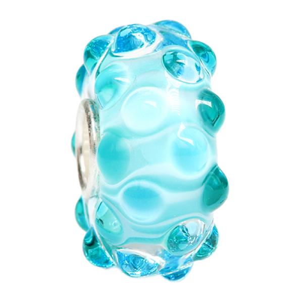 Aquamarine Spreckles - Ogerbeads Glas